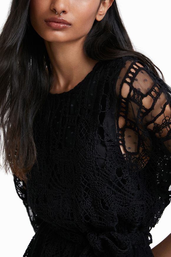 Desigual Women Johnson Hartig crochet-style dress Clothing PFVZ0B892