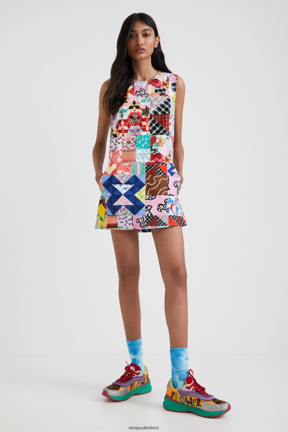 Desigual Women Johnson Hartig patchwork pinafore Clothing PFVZ0B670