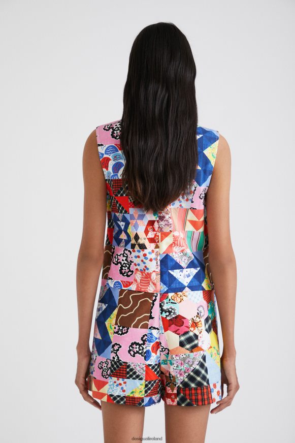 Desigual Women Johnson Hartig patchwork pinafore Clothing PFVZ0B670
