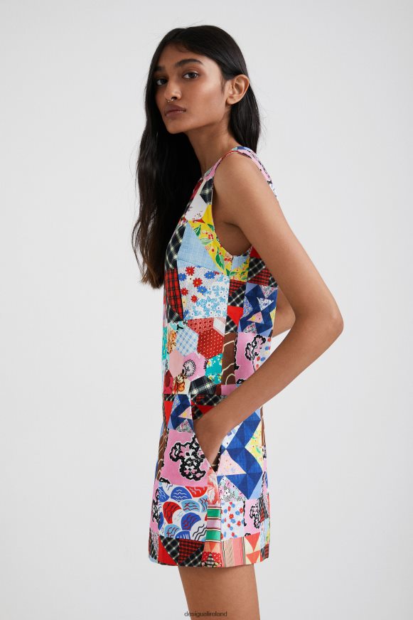 Desigual Women Johnson Hartig patchwork pinafore Clothing PFVZ0B670