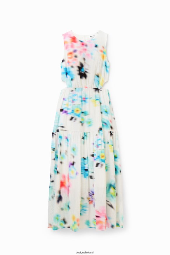Desigual Women Long blurry cut-out dress Clothing PFVZ0B744