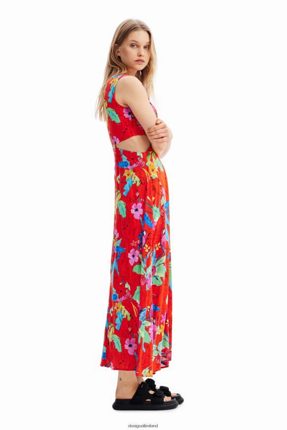 Desigual Women Long cut-out dress Clothing PFVZ0B710
