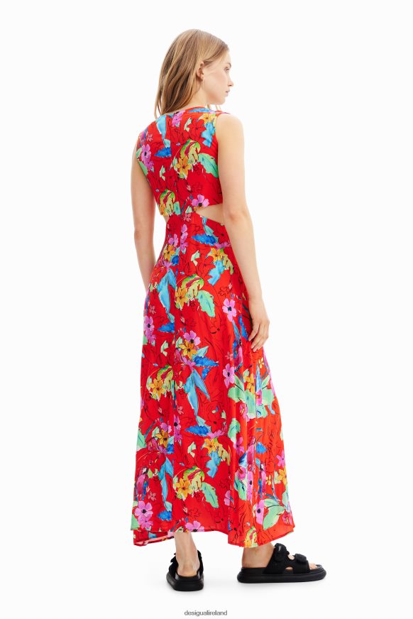 Desigual Women Long cut-out dress Clothing PFVZ0B710