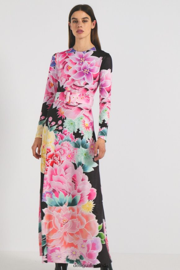 Desigual Women Long floral dress Clothing PFVZ0B1089