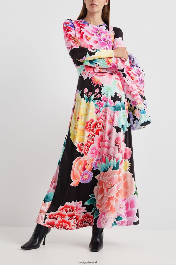 Desigual Women Long floral dress Clothing PFVZ0B1089