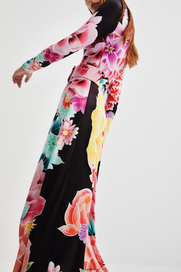 Desigual Women Long floral dress Clothing PFVZ0B1089