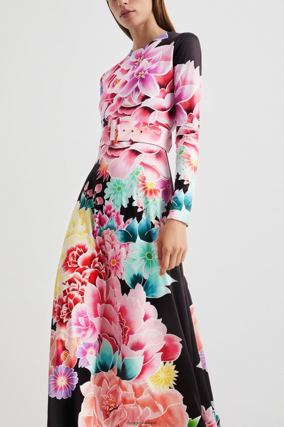 Desigual Women Long floral dress Clothing PFVZ0B1089