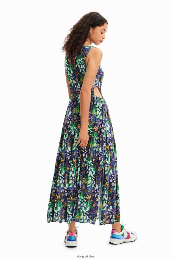 Desigual Women Long nature cut-out dress Clothing PFVZ0B579