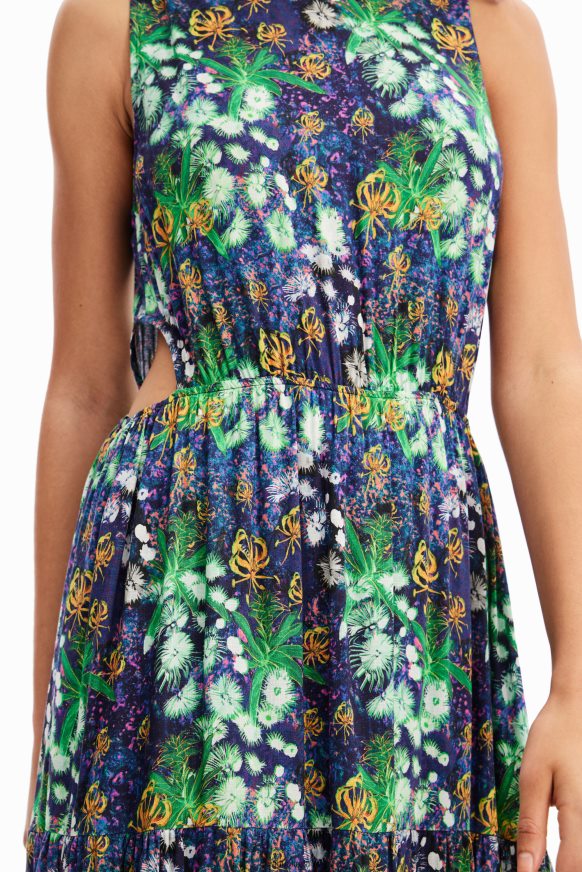 Desigual Women Long nature cut-out dress Clothing PFVZ0B579
