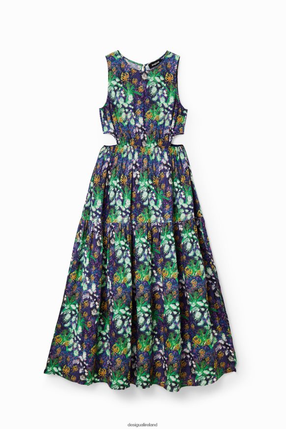 Desigual Women Long nature cut-out dress Clothing PFVZ0B579