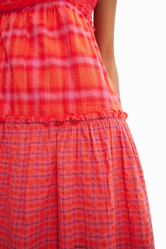 Desigual Women Long patchwork strappy dress Clothing PFVZ0B563