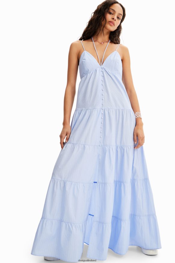 Desigual Women Long striped dress Clothing PFVZ0B467