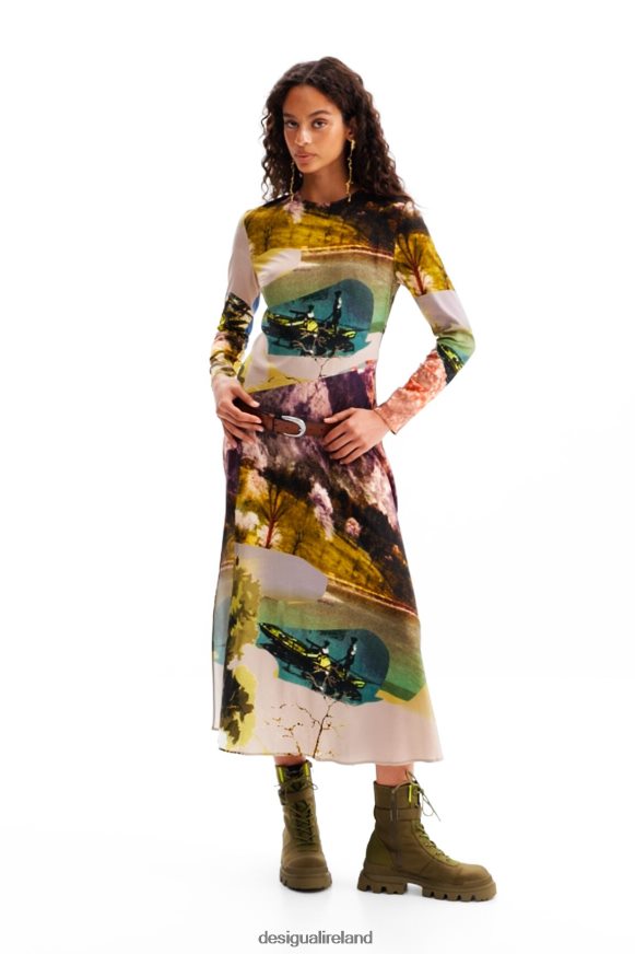 Desigual Women M. Christian Lacroix collage midi dress Clothing PFVZ0B168