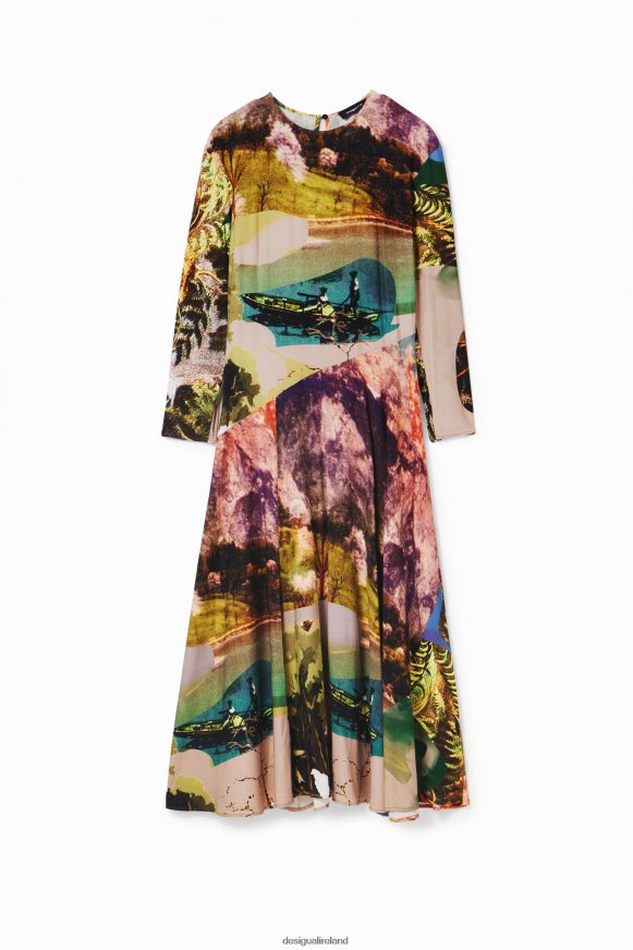 Desigual Women M. Christian Lacroix collage midi dress Clothing PFVZ0B168