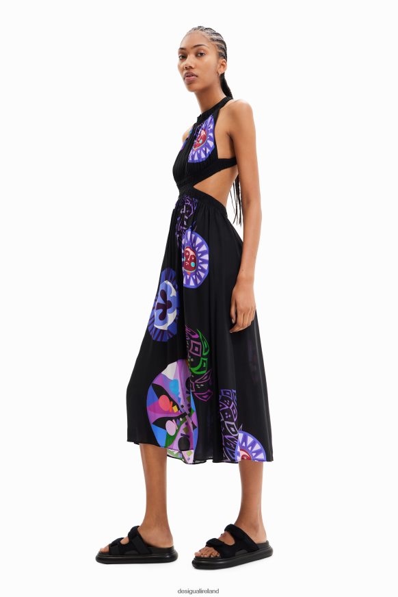 Desigual Women M. Christian Lacroix cut-out midi dress Clothing PFVZ0B932