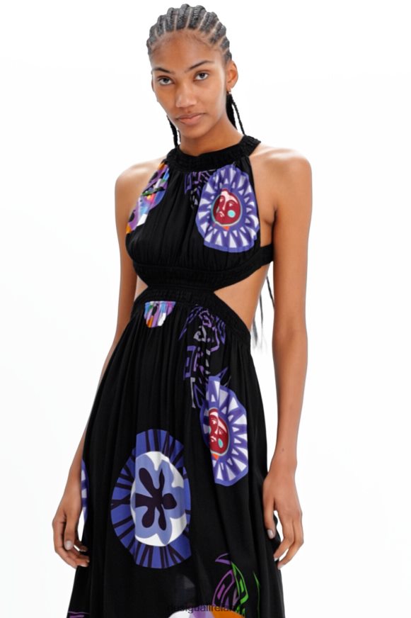 Desigual Women M. Christian Lacroix cut-out midi dress Clothing PFVZ0B932