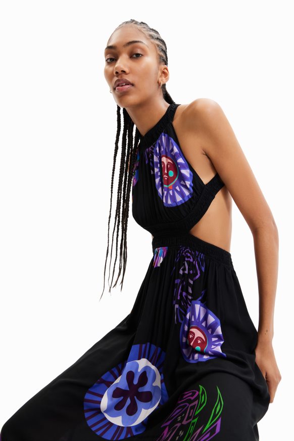 Desigual Women M. Christian Lacroix cut-out midi dress Clothing PFVZ0B932