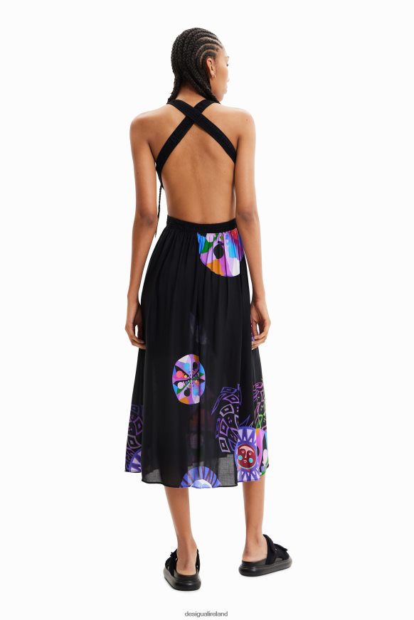 Desigual Women M. Christian Lacroix cut-out midi dress Clothing PFVZ0B932