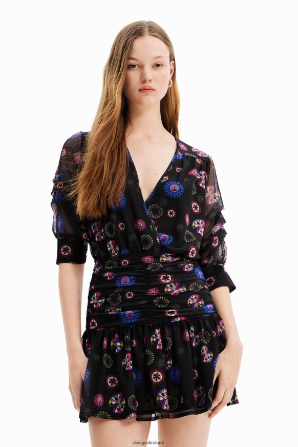 Desigual Women M. Christian Lacroix draped short dress Clothing PFVZ0B430