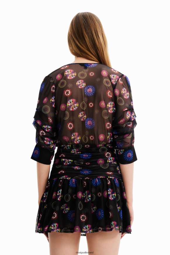 Desigual Women M. Christian Lacroix draped short dress Clothing PFVZ0B430