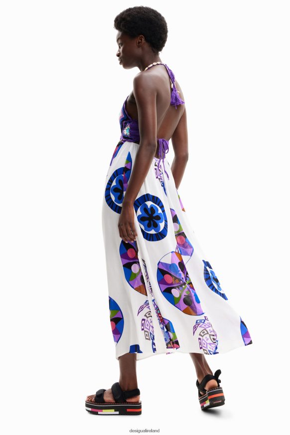 Desigual Women M. Christian Lacroix long crochet dress Clothing PFVZ0B523