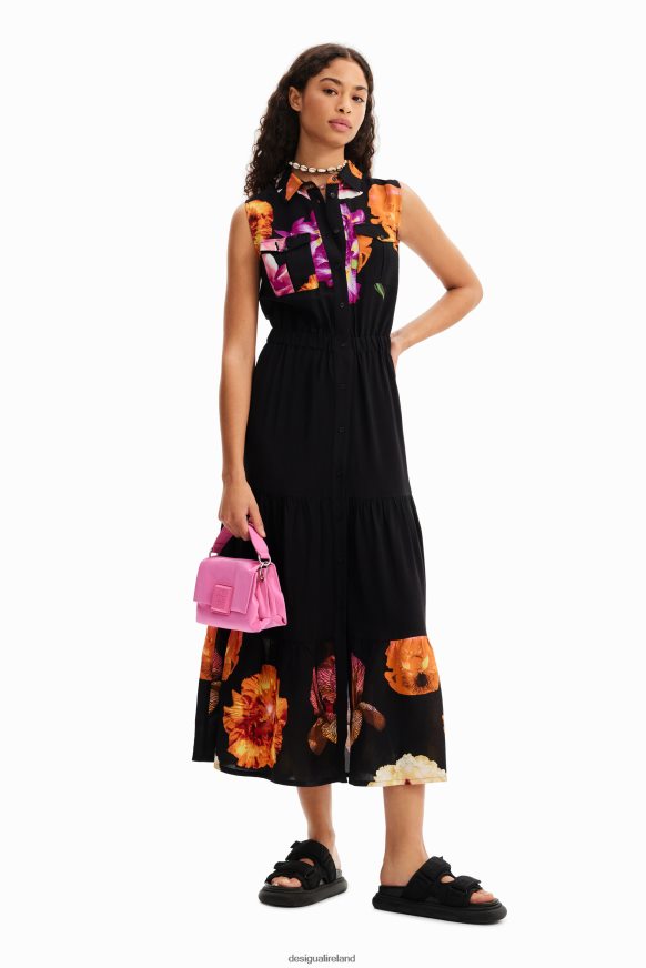 Desigual Women M. Christian Lacroix long floral shirt dress Clothing PFVZ0B35
