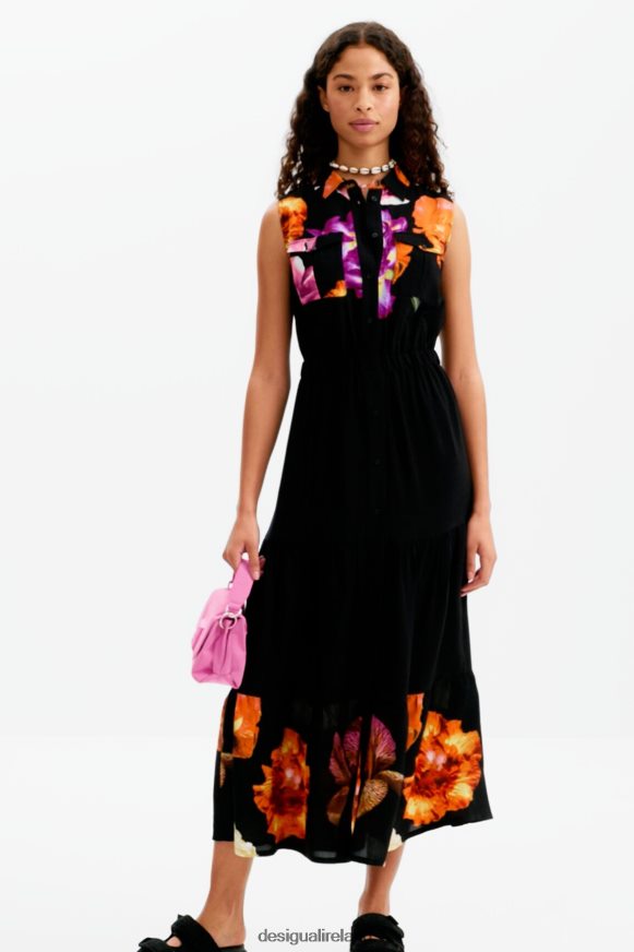 Desigual Women M. Christian Lacroix long floral shirt dress Clothing PFVZ0B35
