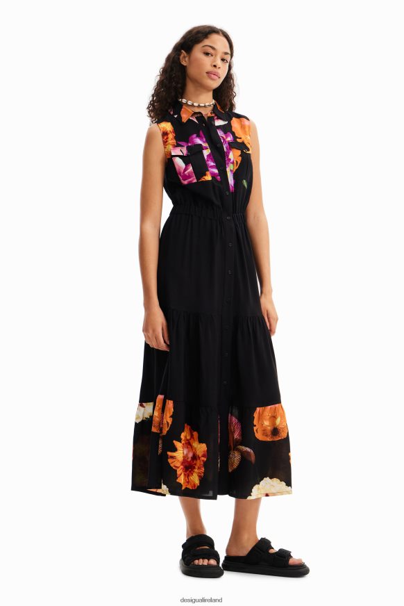 Desigual Women M. Christian Lacroix long floral shirt dress Clothing PFVZ0B35