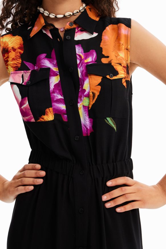 Desigual Women M. Christian Lacroix long floral shirt dress Clothing PFVZ0B35