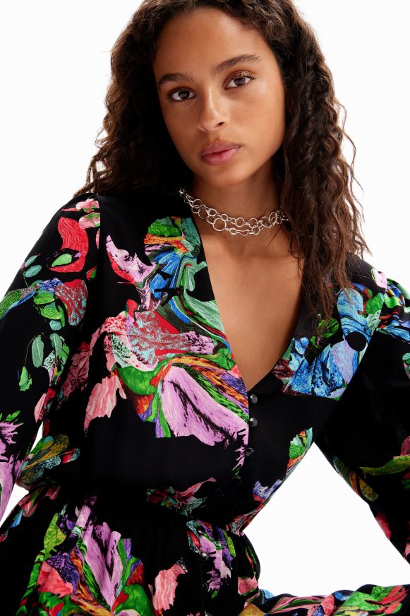 Desigual Women M. Christian Lacroix midi shirt dress Clothing PFVZ0B135