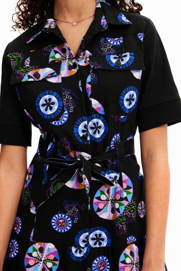 Desigual Women M. Christian Lacroix short ball shirt dress Clothing PFVZ0B53