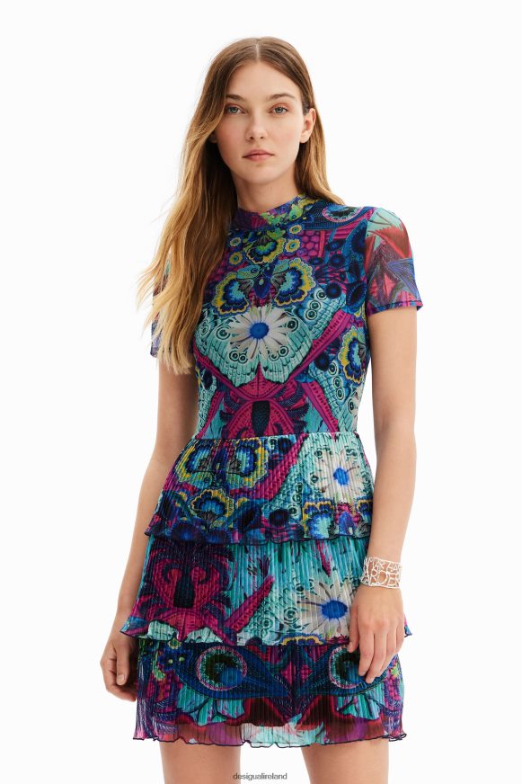 Desigual Women M. Christian Lacroix short layered dress Clothing PFVZ0B6