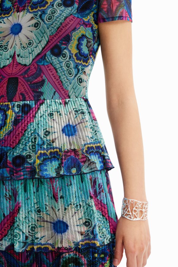 Desigual Women M. Christian Lacroix short layered dress Clothing PFVZ0B6