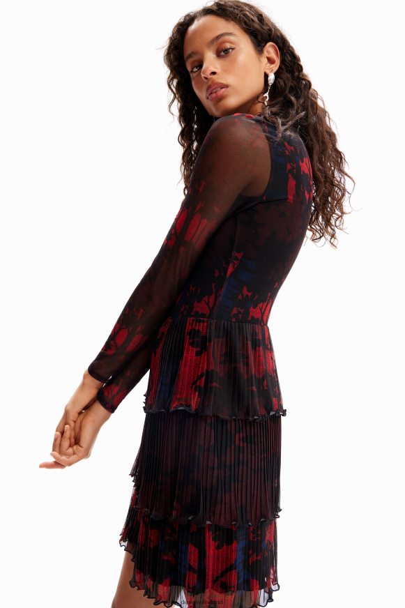 Desigual Women M. Christian Lacroix short pleated dress Clothing PFVZ0B839