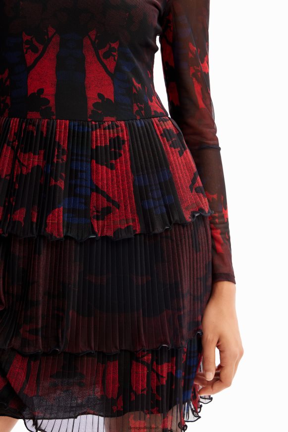 Desigual Women M. Christian Lacroix short pleated dress Clothing PFVZ0B839