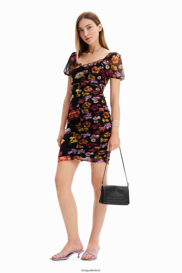 Desigual Women M. Christian Lacroix short ruched dress Clothing PFVZ0B625