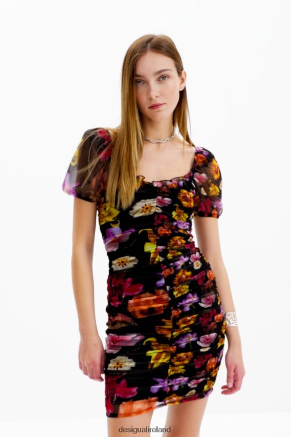 Desigual Women M. Christian Lacroix short ruched dress Clothing PFVZ0B625