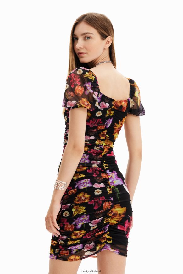 Desigual Women M. Christian Lacroix short ruched dress Clothing PFVZ0B625