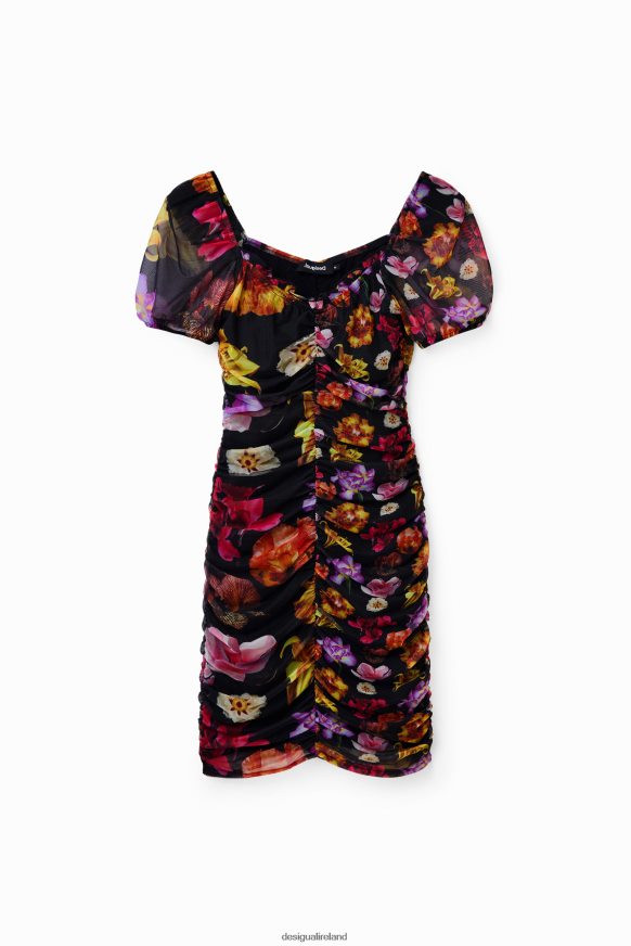 Desigual Women M. Christian Lacroix short ruched dress Clothing PFVZ0B625