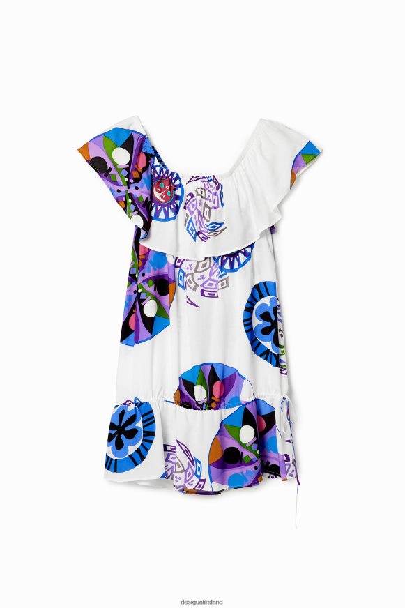 Desigual Women M. Christian Lacroix short ruffle dress Clothing PFVZ0B497