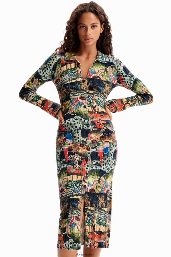Desigual Women M. Christian Lacroix tapestry midi dress Clothing PFVZ0B272