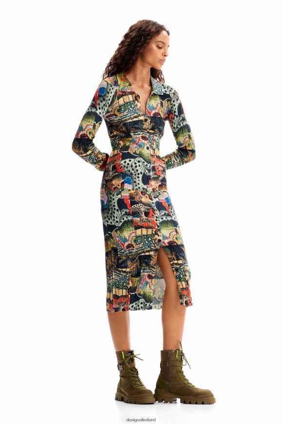 Desigual Women M. Christian Lacroix tapestry midi dress Clothing PFVZ0B272