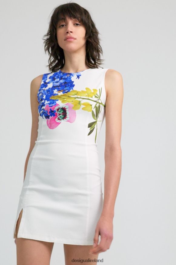 Desigual Women M. Christian Lacroix white dress Clothing PFVZ0B1135