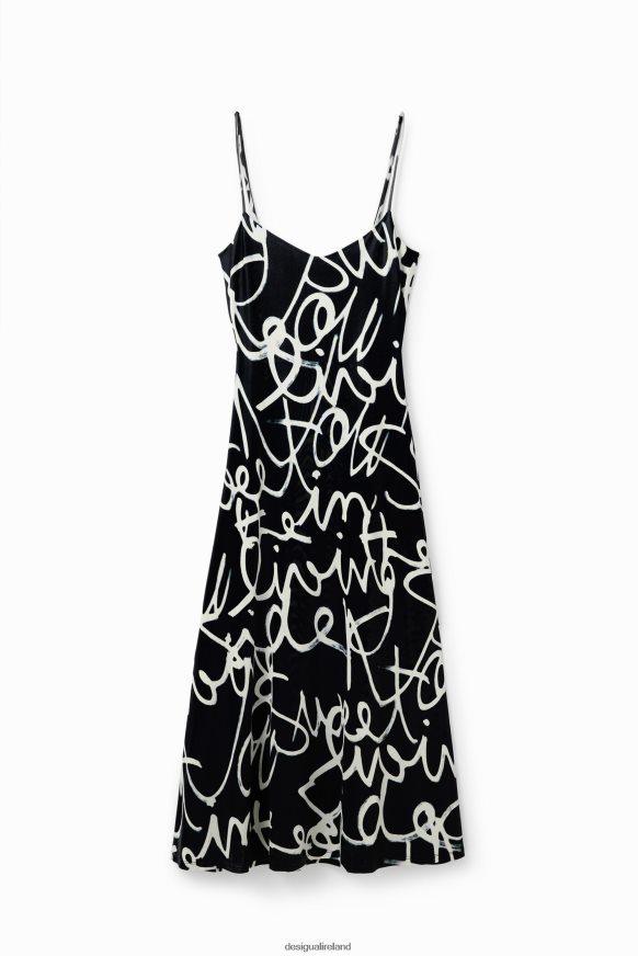Desigual Women Message midi slip dress Clothing PFVZ0B33