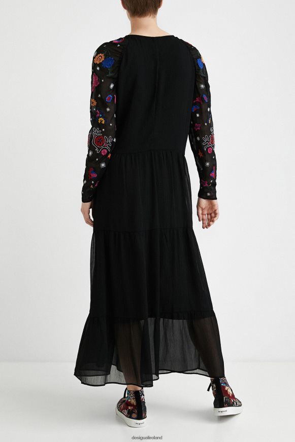 Desigual Women Midi-dress tulle Clothing PFVZ0B1094
