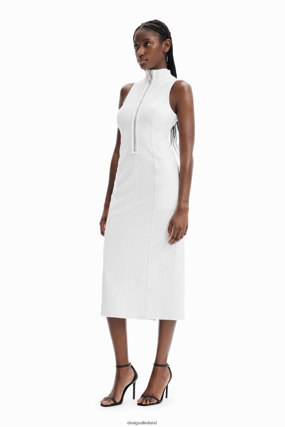 Desigual Women Nathy Peluso zip midi dress Clothing PFVZ0B887