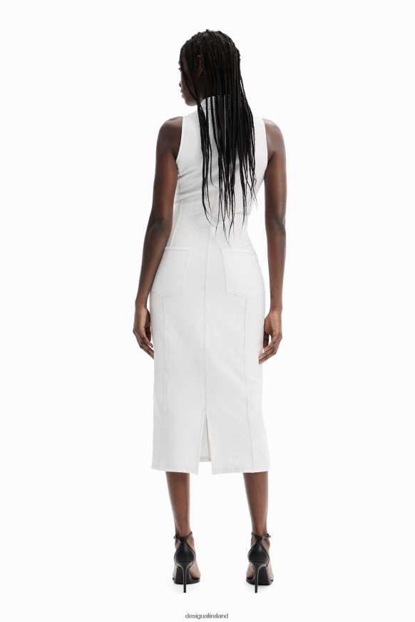Desigual Women Nathy Peluso zip midi dress Clothing PFVZ0B887