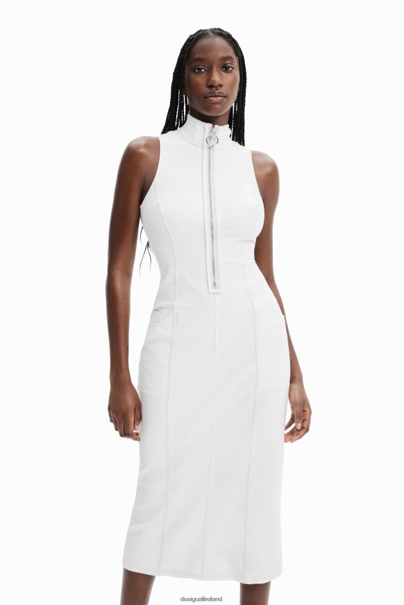 Desigual Women Nathy Peluso zip midi dress Clothing PFVZ0B887