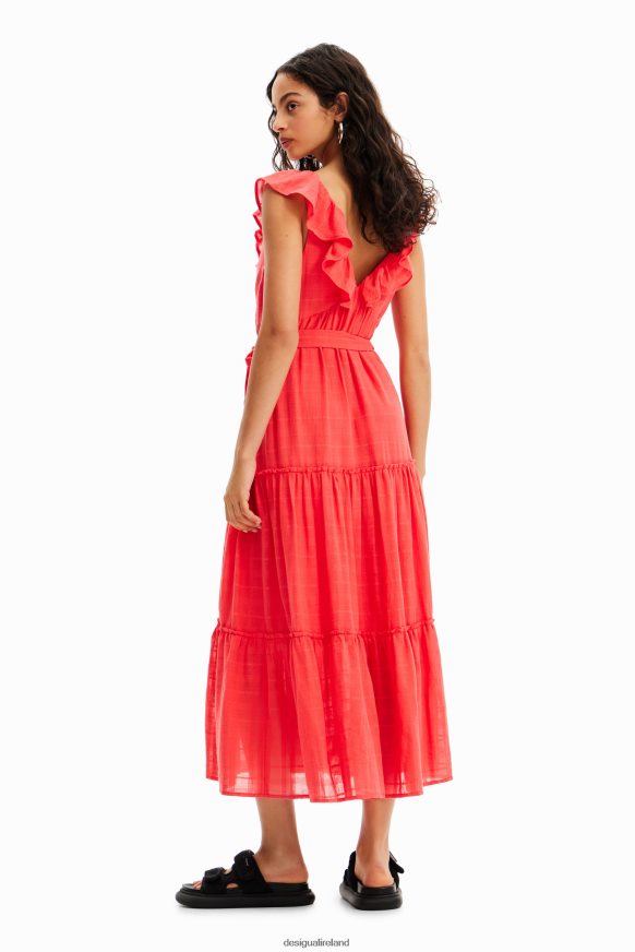 Desigual Women Ruffle midi dress Clothing PFVZ0B475