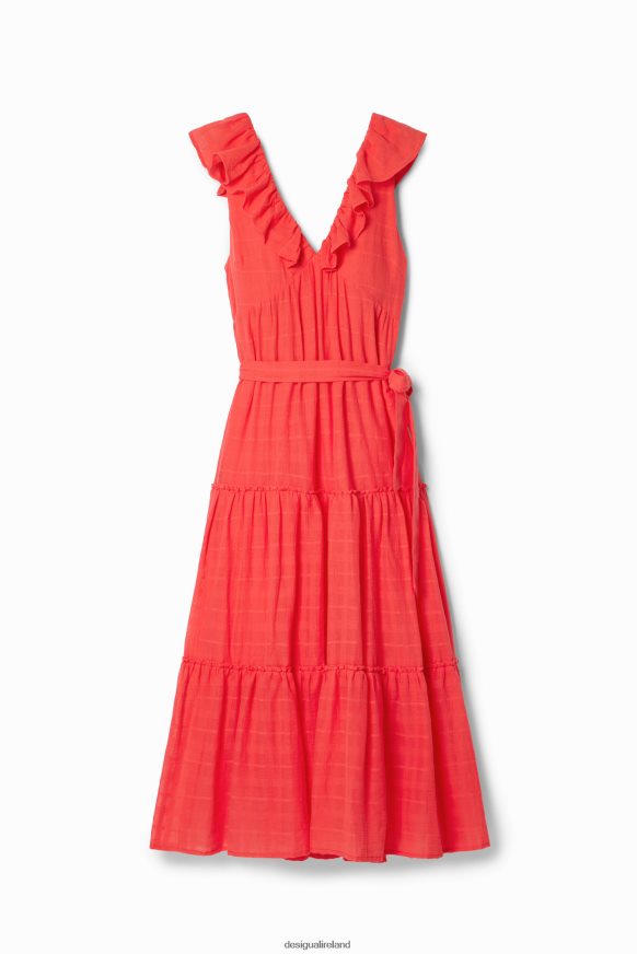 Desigual Women Ruffle midi dress Clothing PFVZ0B475